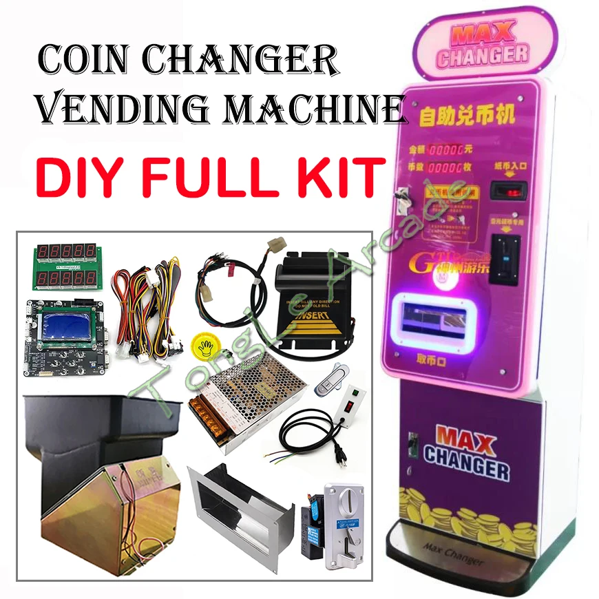 Coin Changer DIY Kit Bill Acce - Arcade Card Vending Machine ulasan dan harga